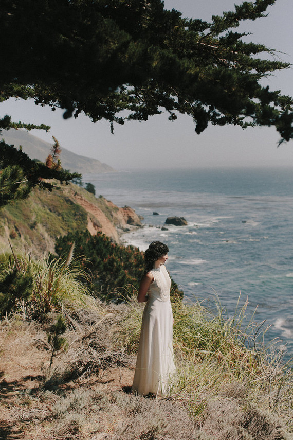 Big Sur bridal portrait