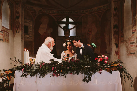 Romanesque church ceremony