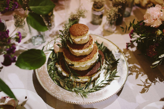 Naked wedding cake