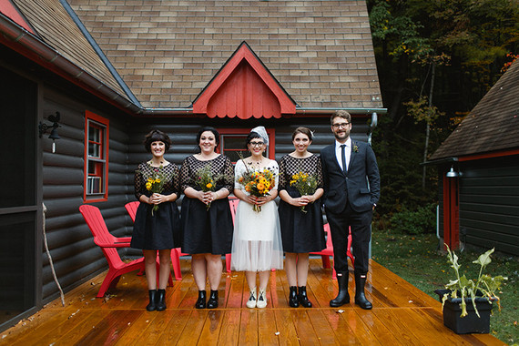 Wedding party portrait