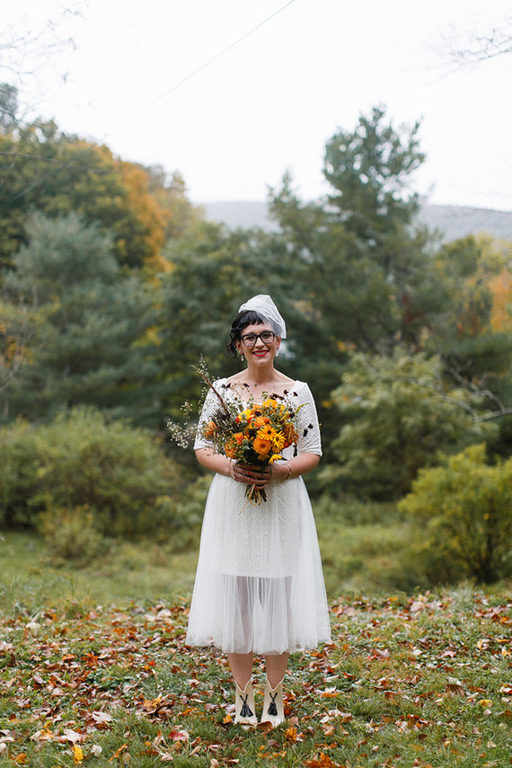 Outdoor bridal portrait