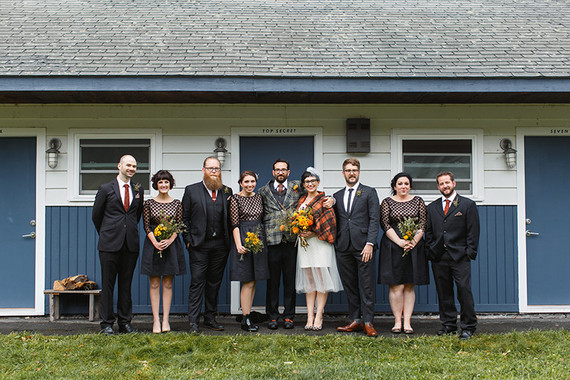 Wedding party portrait