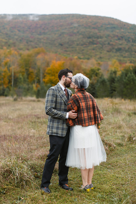 Outdoor wedding portrait