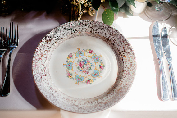 Vintage place setting