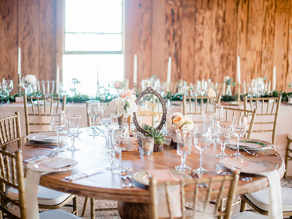 Romantic wedding tablescape