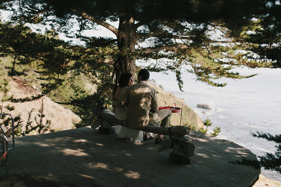 Rustic modern Big Sur wedding