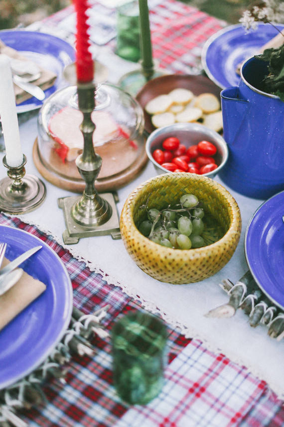 Fall farm dinner outside