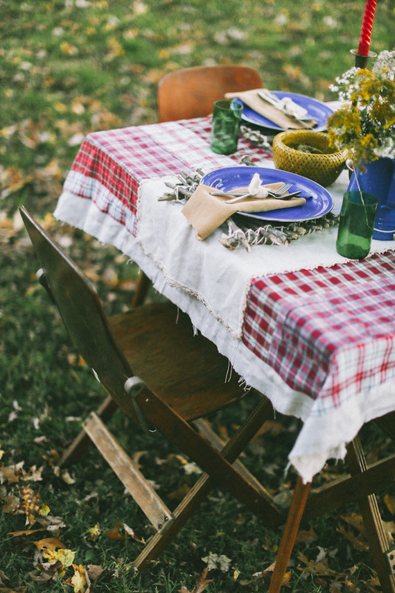 Fall farm dinner outside