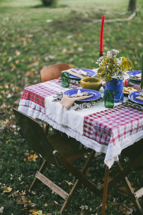 Fall farm dinner outside