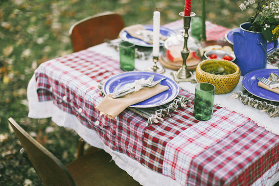 Fall farm dinner outside Inspiration