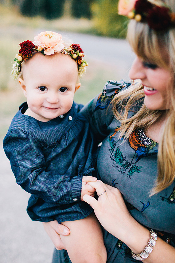 Mother daughter fall photos