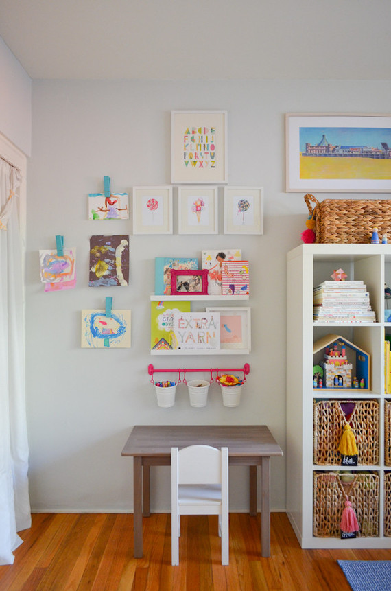 bright creative girls room