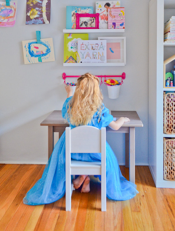 bright creative girls room