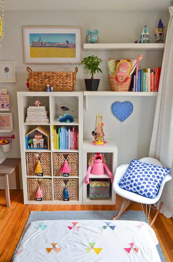 bright creative girls room