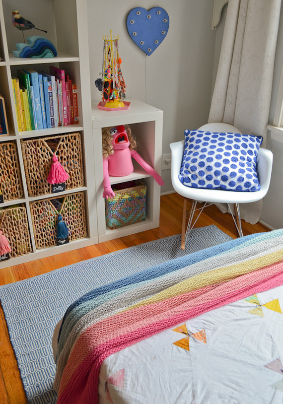 bright creative girls room