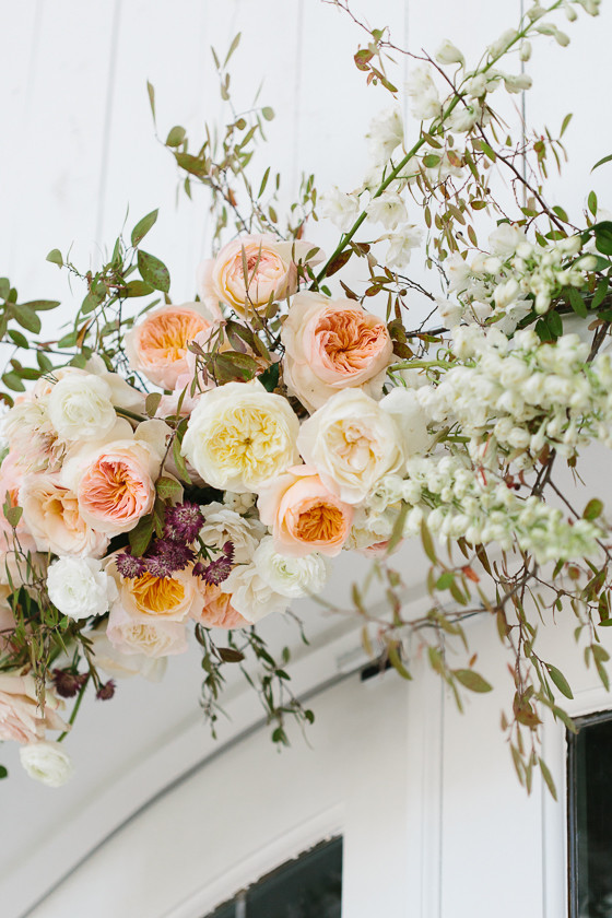 Floral ceremony arch DIY