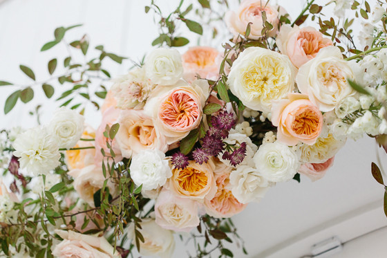 Floral ceremony arch DIY