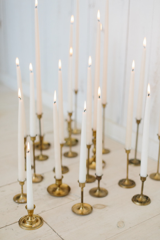 Brash candle holders