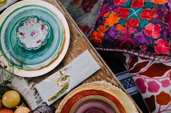 Bohemian place setting Inspiration