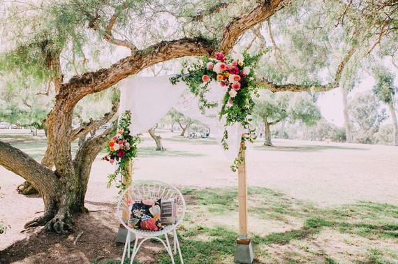 Bohemian ceremony altar Inspiration