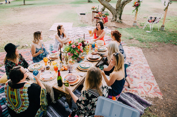 Fall bohemian bridal shower
