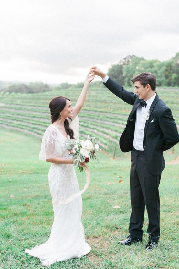 Georgia winery wedding portrait