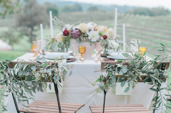 Georgia winery wedding tablescape