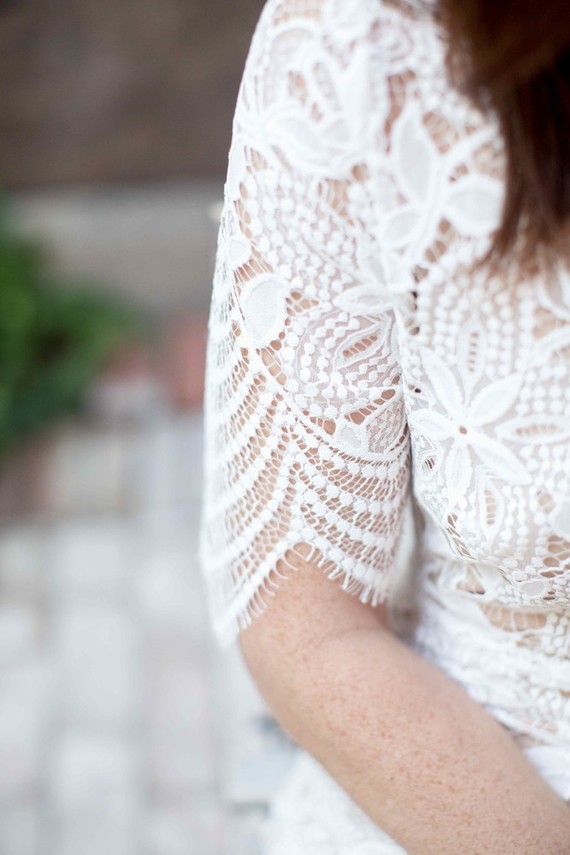 Lace wedding dress