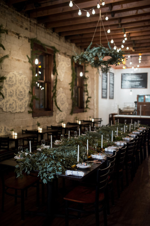 DIY holiday wreath party idea