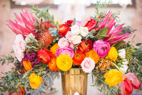 bright floral arrangement