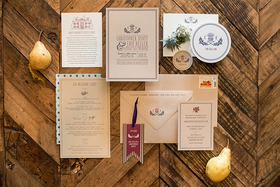 Rustic wedding invitation