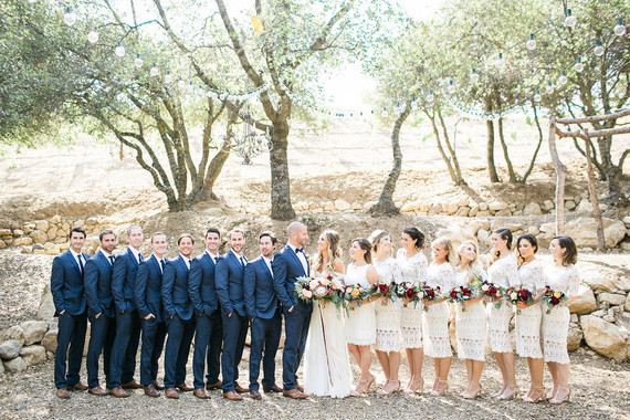 California garden wedding
