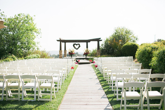 California garden wedding