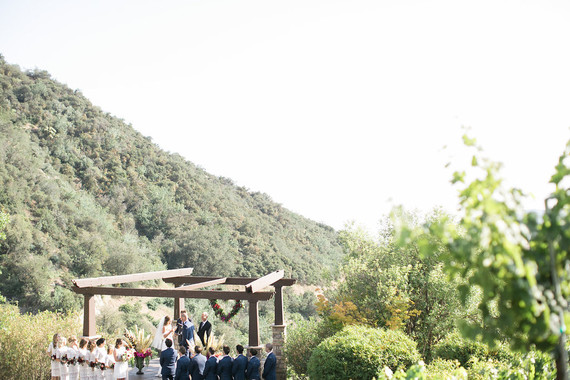 California garden wedding