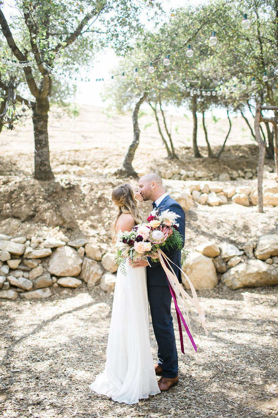 California garden wedding
