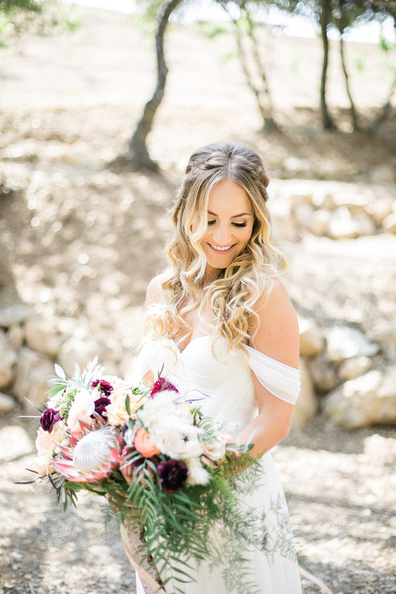 California garden wedding