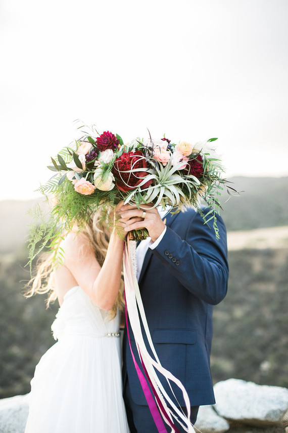 Spring bridal bouquet