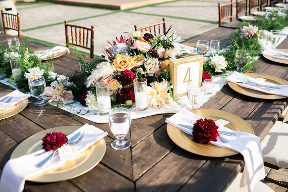 California garden wedding