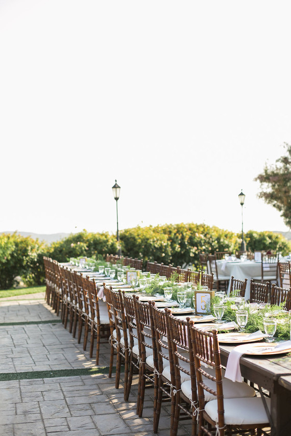 California garden wedding