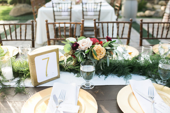California garden wedding