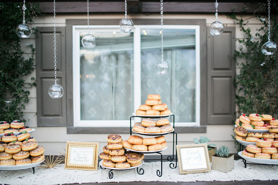 Donut dessert display