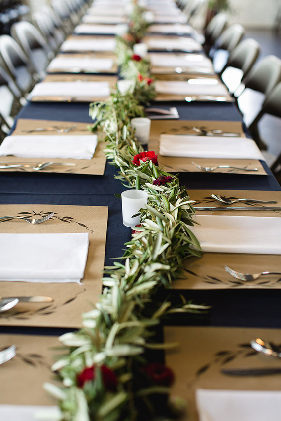 Garland centerpiece