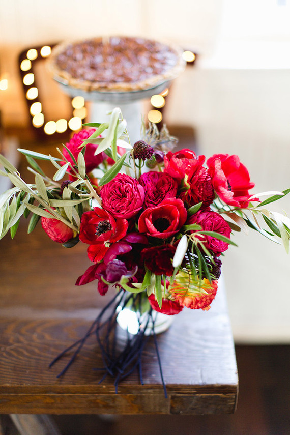 Red anemone florals