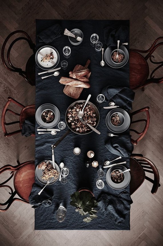 Moody tablescape