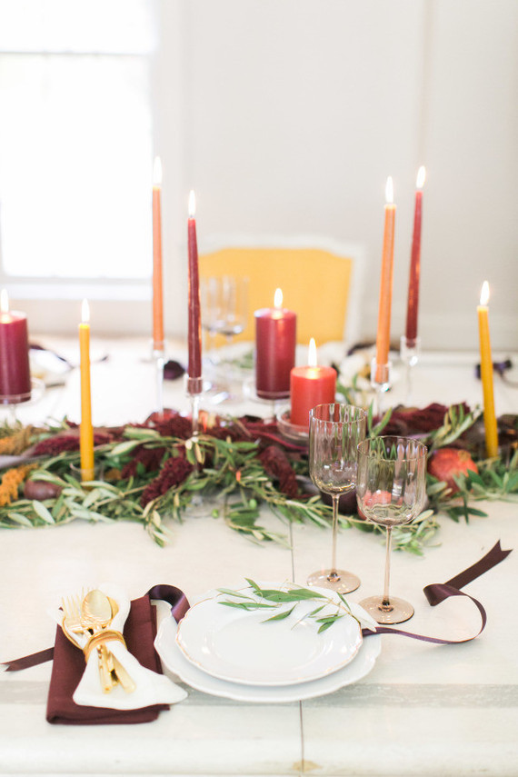 Elegant Fall tablescape