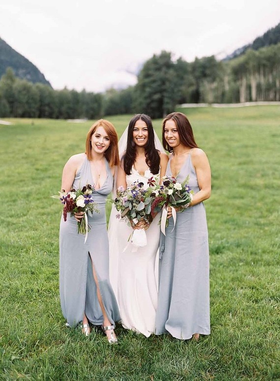 Organic summer bridal bouquet