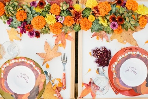 Kids thanksgiving table