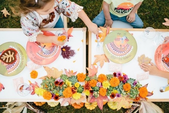 Kids thanksgiving table Inspiration