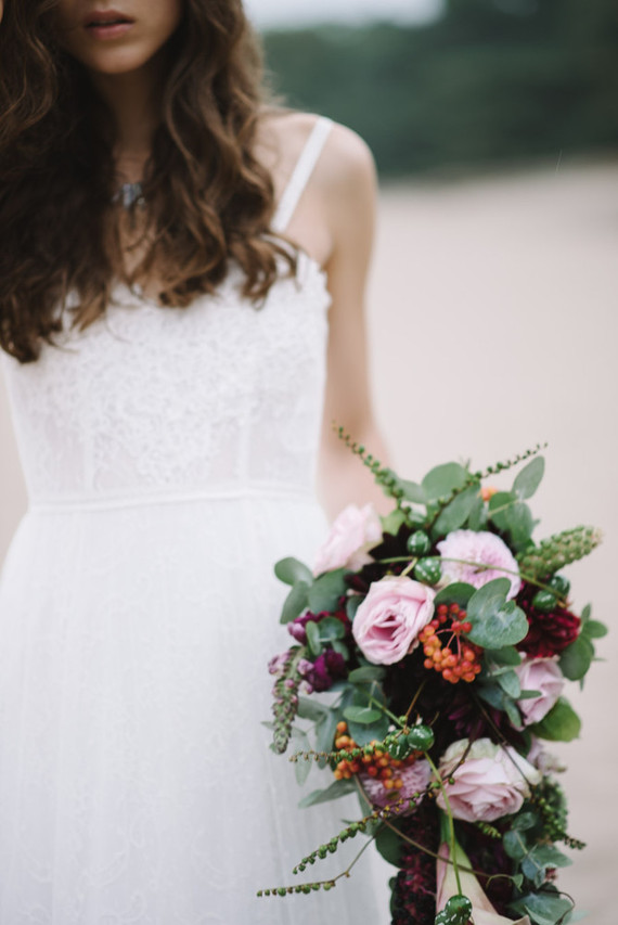 Winter bridal bouquet