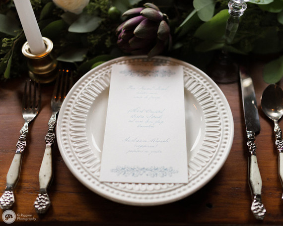 Winter tablescape